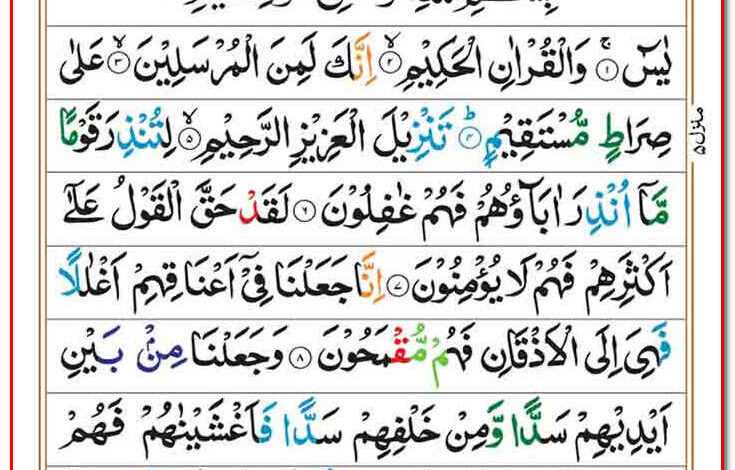 Surah Yaseen Read Online